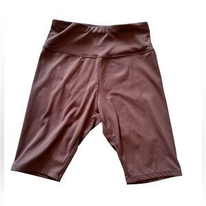 Small brown Ewedoos biker shorts leggings athletic wear tummy control
